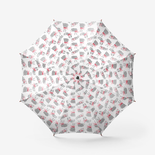 Зонт «Милые Серые кролички »