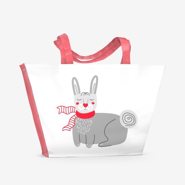 Пляжная сумка «Серый кролик  »