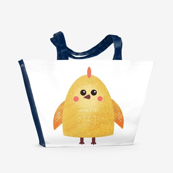 Пляжная сумка «Новорождённый цыплёнок. Желтая Птица»
