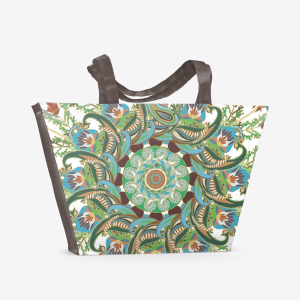 Пляжная сумка «Цветочная воронка»