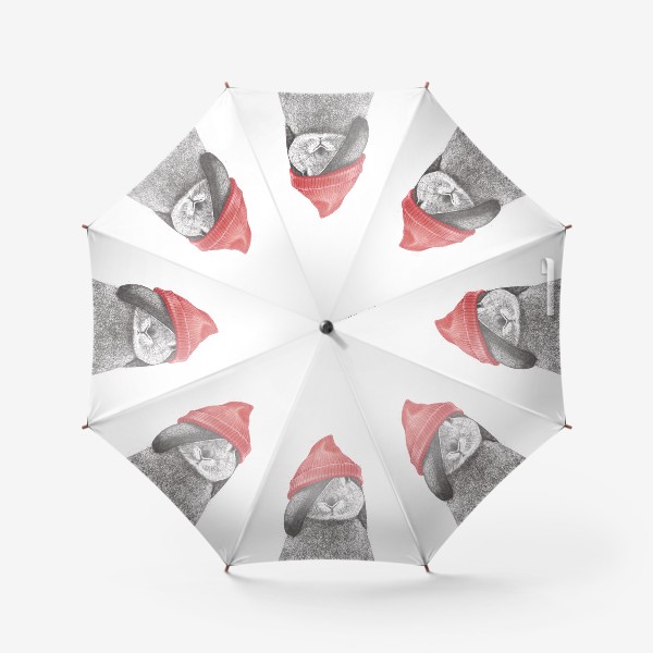 Зонт «Кролик в шапке»