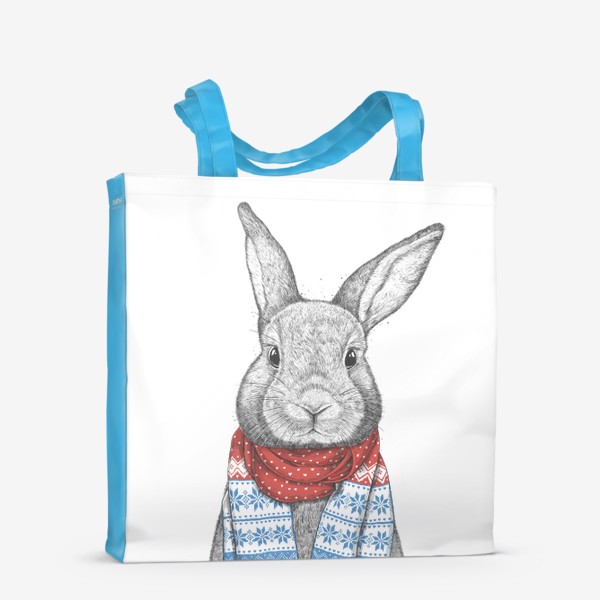 Сумка-шоппер «Кролик с шарфом »