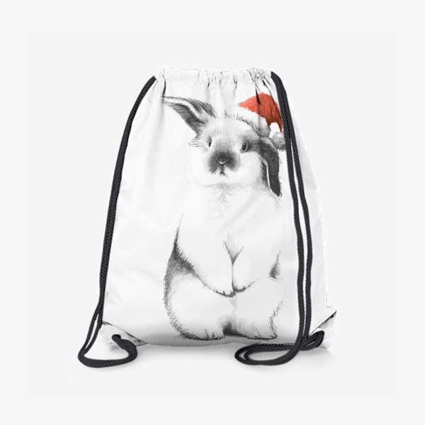 Рюкзак «Кролик в новогодней шапке»