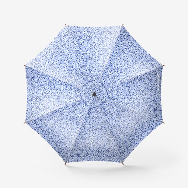 Зонт «Мелкие голубые цветочки»