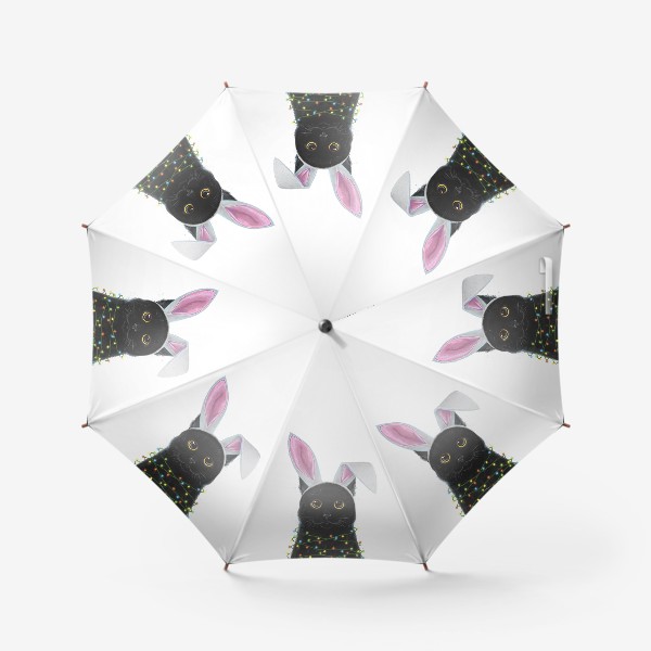 Зонт «Новогодний кот»