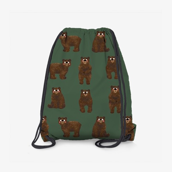 Рюкзак «Медведи или Мишки в лесу. Медвежонок и медвежата. Медведь»