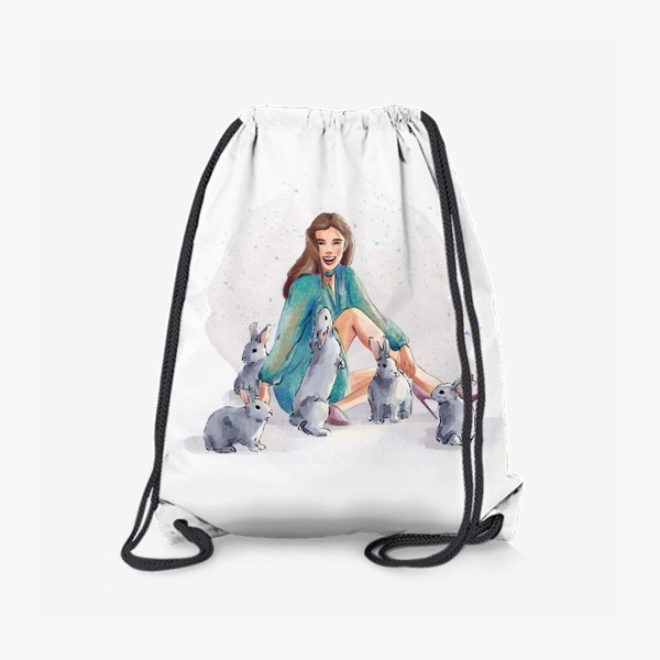 Рюкзак «Девушка с кроликами»