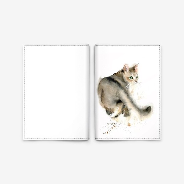 Обложка для паспорта «кот»
