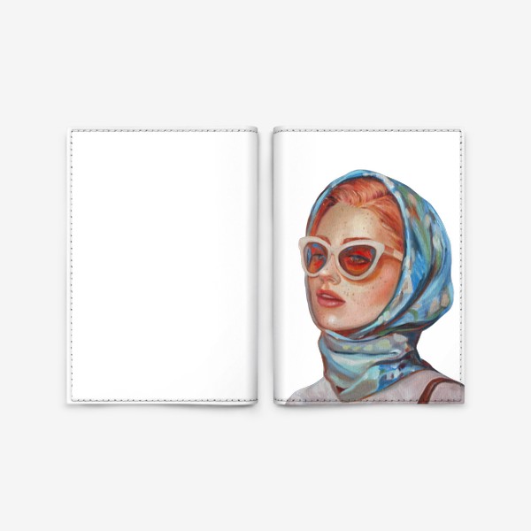 Обложка для паспорта «Рыжая девушка»