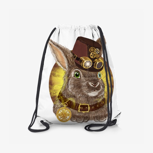 Рюкзак «Кролик изобретатель. Стимпанк. »