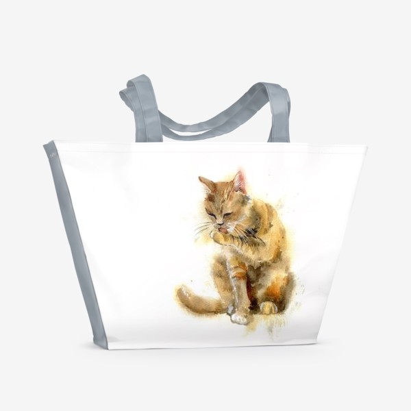 Пляжная сумка «кот рыжий»