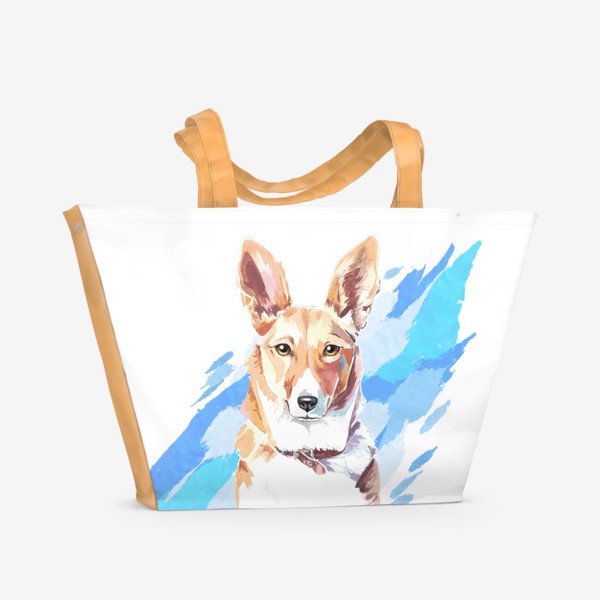 Пляжная сумка «Рыжая собака»