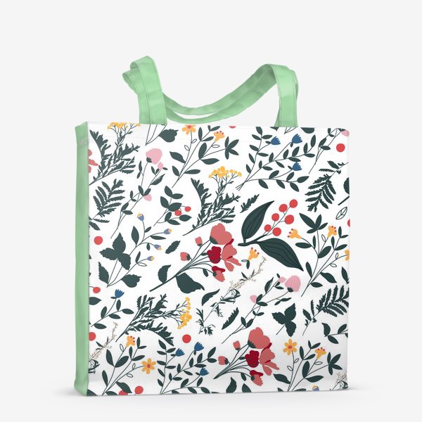 Сумка-шоппер «Цветочный паттерн / Floral pattern »