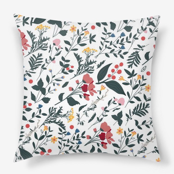 Подушка «Цветочный паттерн / Floral pattern »