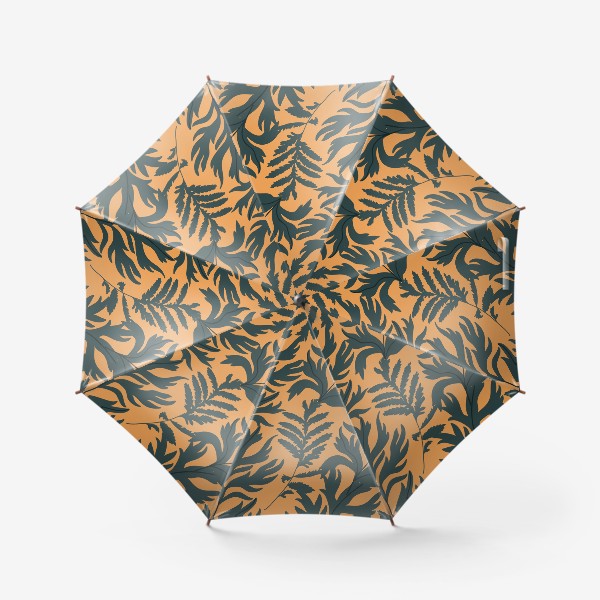 Зонт &laquo;Листья на охристом фоне / Leaves on ocher background&raquo;