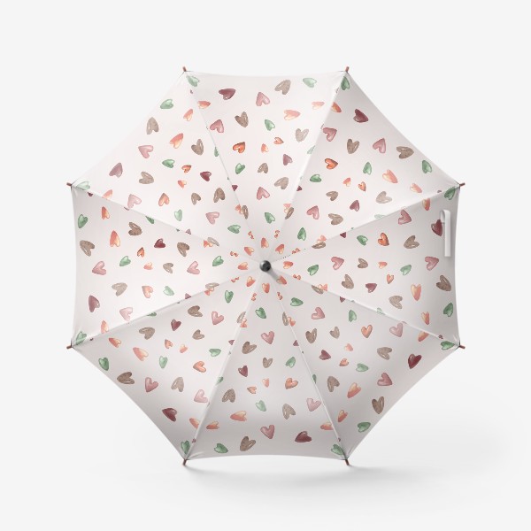 Зонт «Разноцветные сердечки»