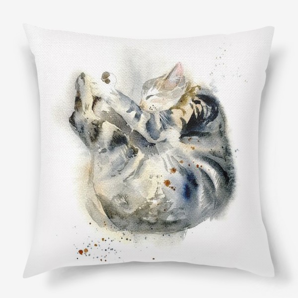 Подушка «спящий кот»