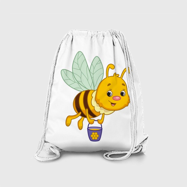Рюкзак «Мультяшная пчела с ведёрком мёда»
