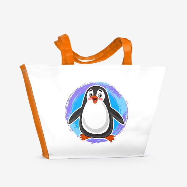 Пляжная сумка &laquo;Мультяшный пингвин&raquo;