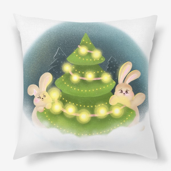 Подушка «В подарок на Новый год кролика»