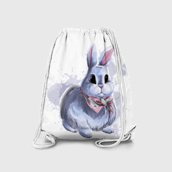 Рюкзак «Белый кролик в шарфике. »