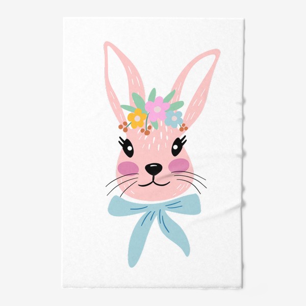 Полотенце «Милый розовый кролик»