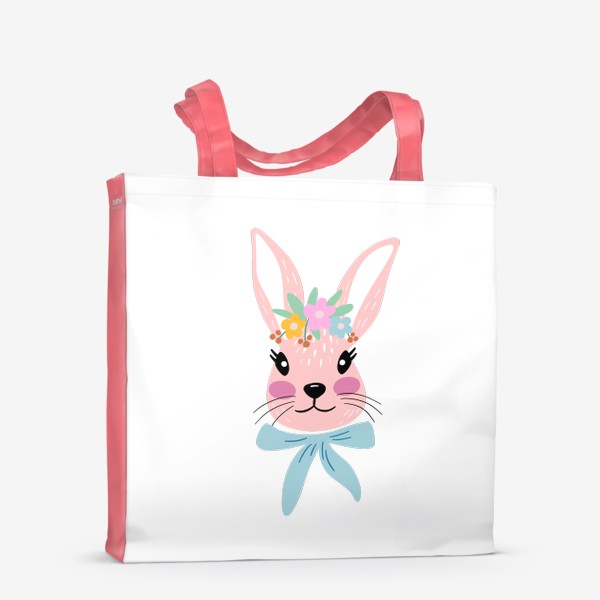 Сумка-шоппер «Милый розовый кролик»