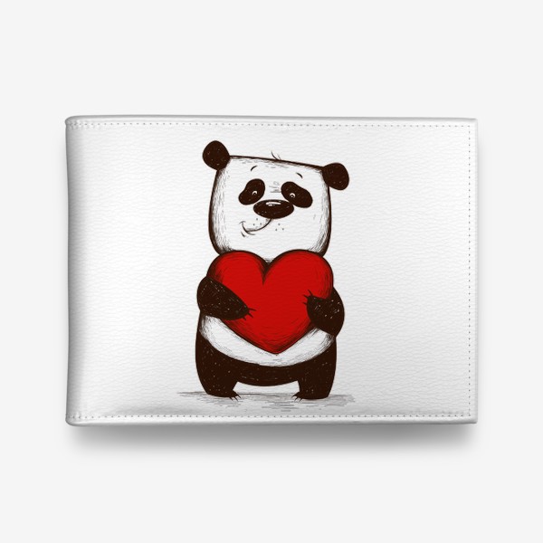 Кошелек «Мультяшный панда с сердцем»