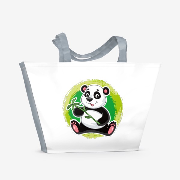 Пляжная сумка «Мультяшный панда»