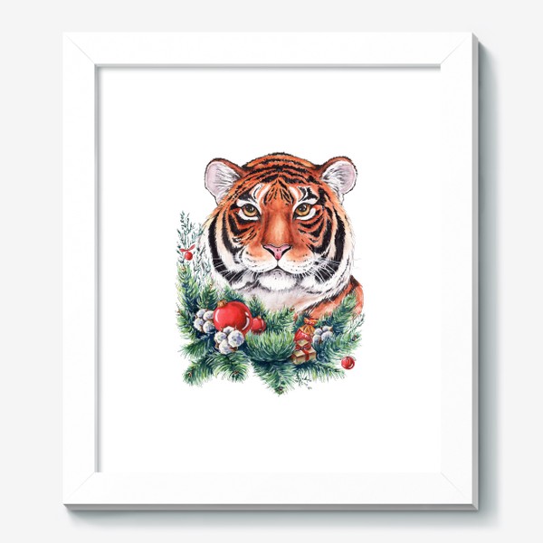 Картина «Новогодний тигр»