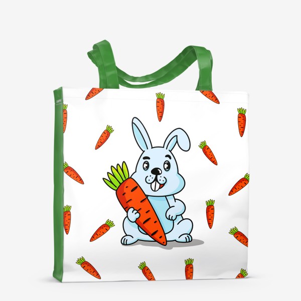 Сумка-шоппер «Кролик и морковка»