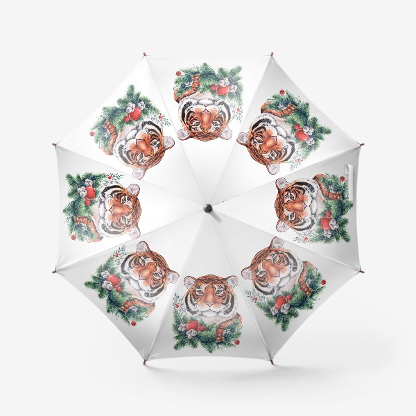 Зонт «Новогодний тигр»