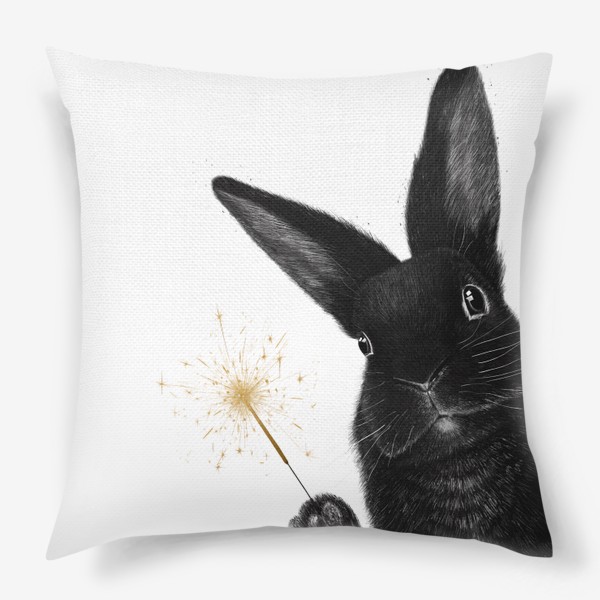 Подушка «Кролик с бенгальским огнём»