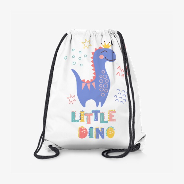 Рюкзак «Милый динозавр с надписью»
