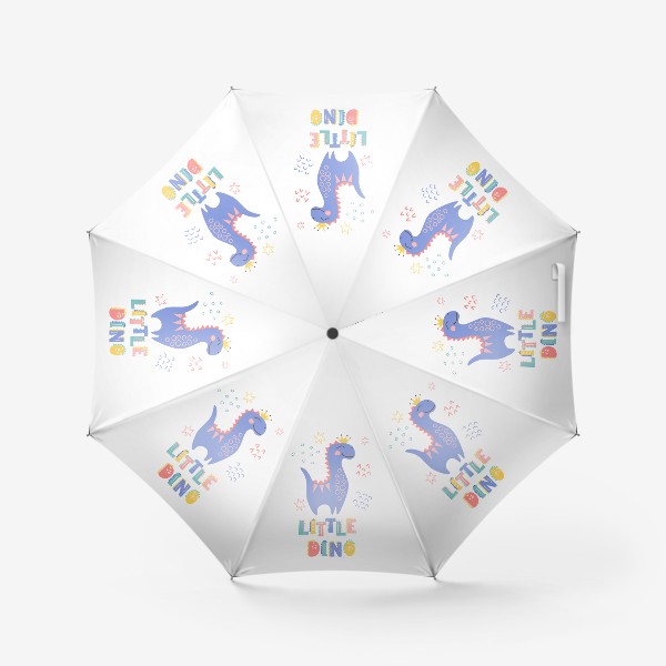 Зонт «Милый динозавр с надписью»