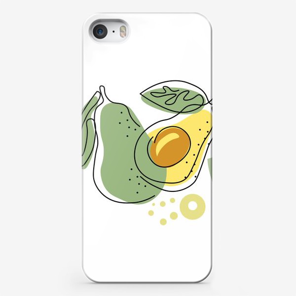 Чехол iPhone «Принт с манго.Минимализм.Абстракция манго.»