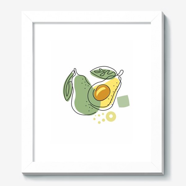 Картина «Принт с манго.Минимализм.Абстракция манго.»