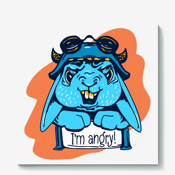 Холст «angry_rabbit»