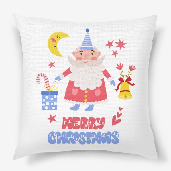 Подушка «Постер с Дедом Морозом»