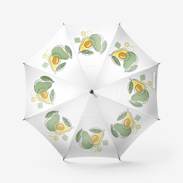 Зонт «Принт с манго.Минимализм.Абстракция манго.»
