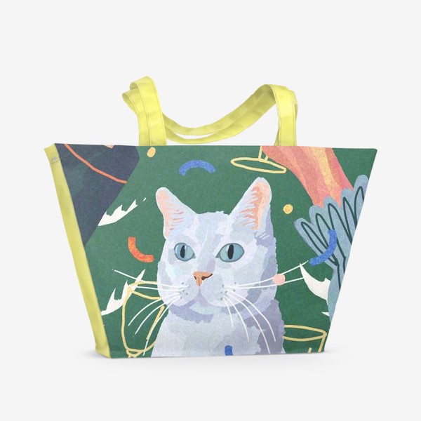 Пляжная сумка «Рождественский кот / Christmas Cat»