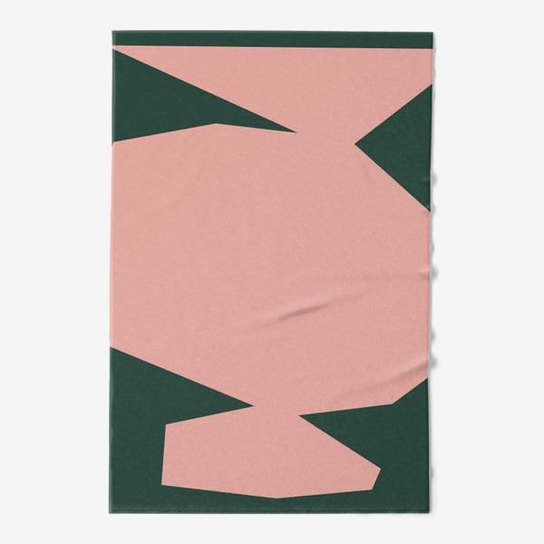 Полотенце &laquo;Абстрактная фигура на зеленом фоне / Abstract shape on green background&raquo;