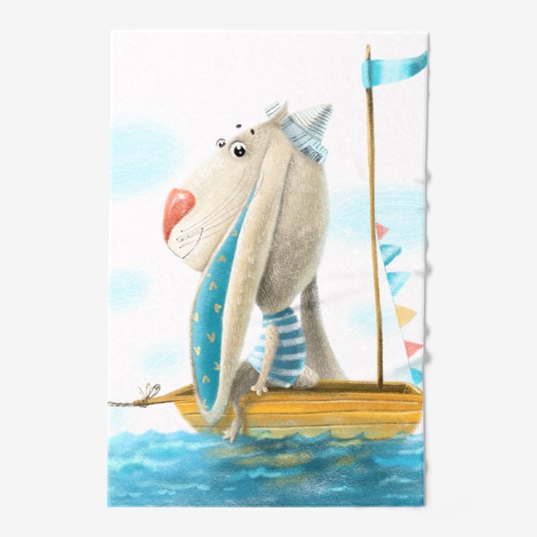 Полотенце «Кролик в лодке»