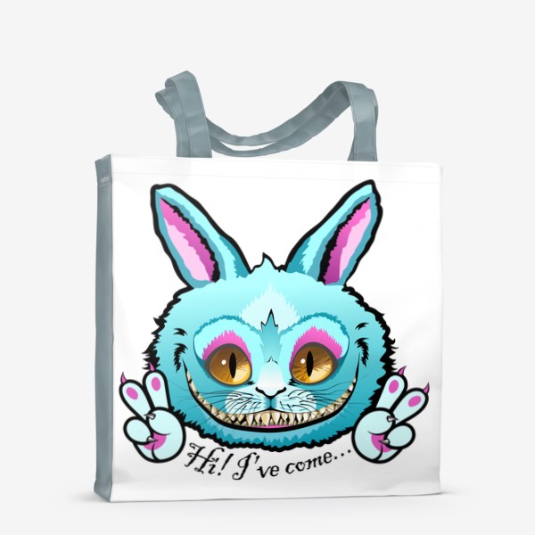 Сумка-шоппер «Чеширский кролик, цвет»