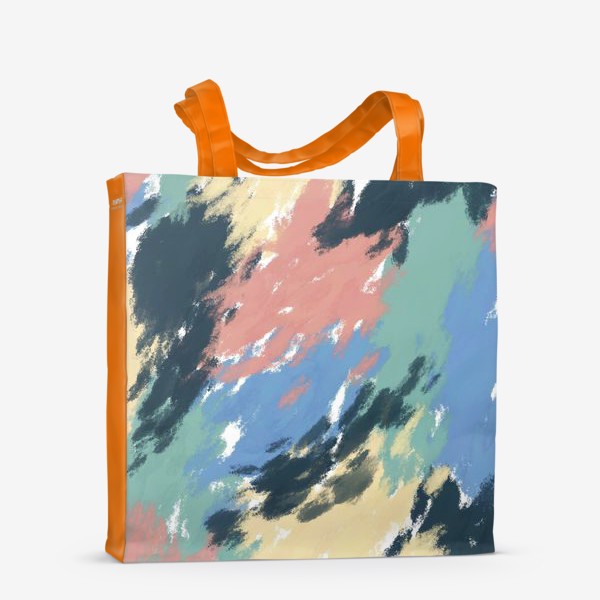 Сумка-шоппер &laquo;Абстрактный паттерн с разноцветными пятнами / Abstract pattern with colourful spots&raquo;