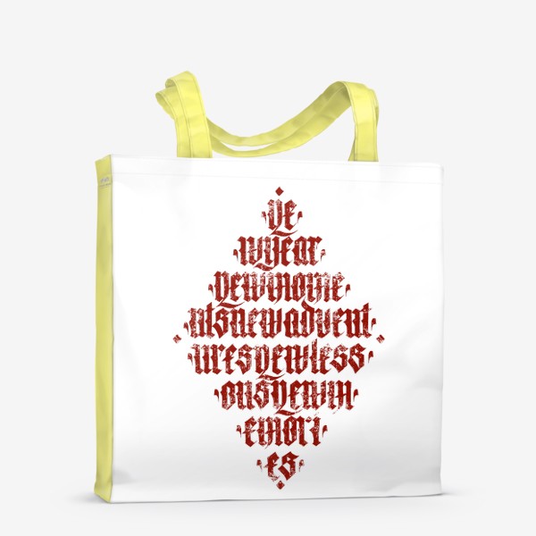 Сумка-шоппер «Gothic calligraphy “new year”»