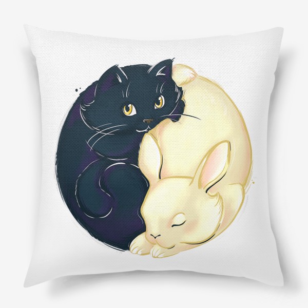 Подушка «Кроль и Кот»