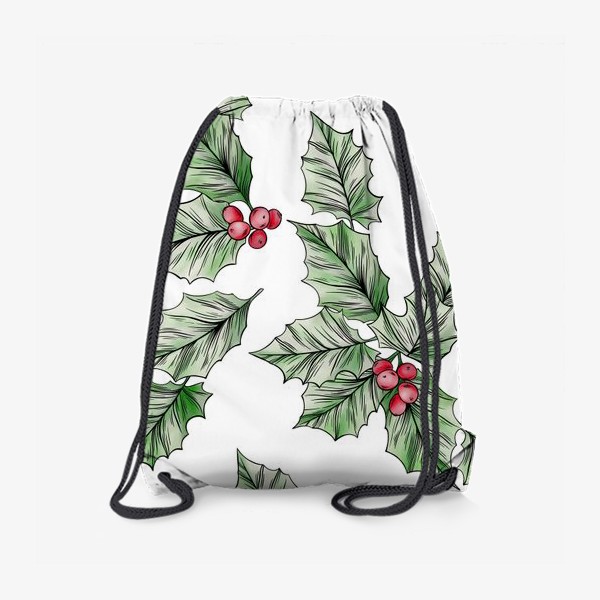 Рюкзак «Новогодний акварельный узор»