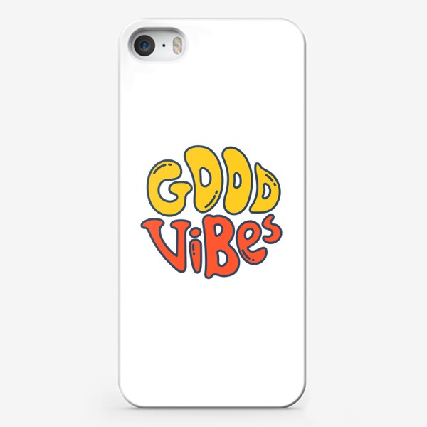 Чехол iPhone «good vibes / волны позитива»