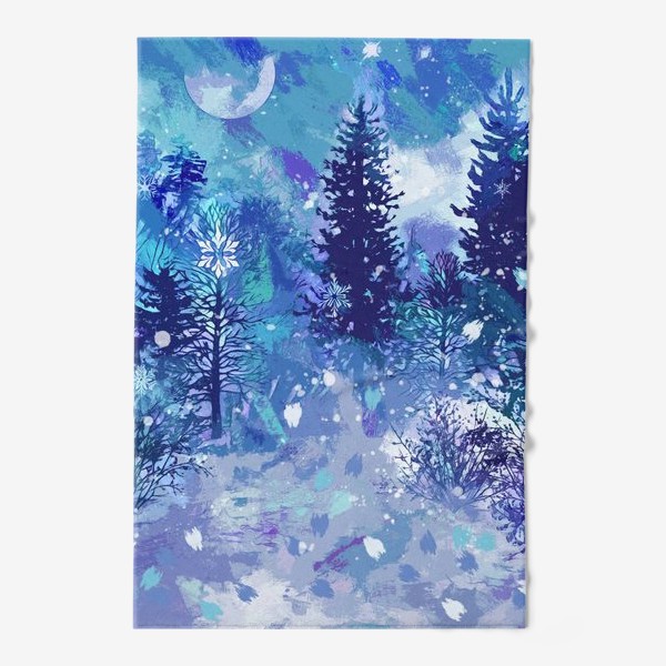 Полотенце «Зимний  лес»
